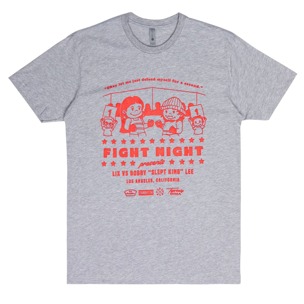 SALE Fight Night Tee - Heather Gray